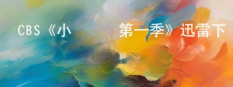 安志云的網絡影視資源,CBS《小謝爾頓第一季》迅雷下載/在線觀看/百度云-都市/情感-美劇天堂